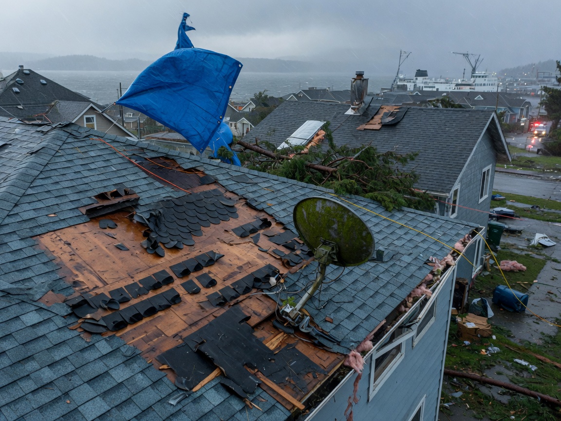 How Windstorms Damage Roofs in Everett